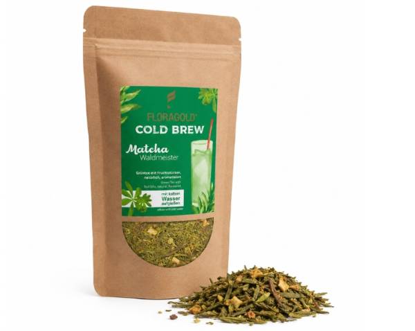 COLD BREW Matcha Waldmeister – natürlicher Grüntee mit Matcha -100g Tüte