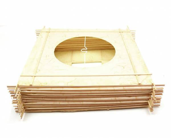 Japan Lampenschirm eckig aus Seidenpapier