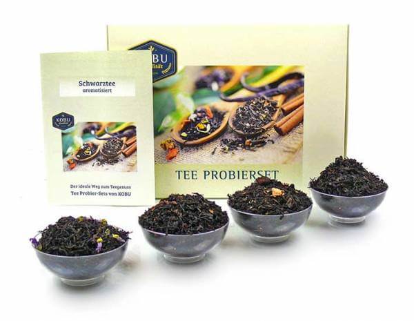 »Aroma Schwarztee« Probier-Set mit vier Sorten