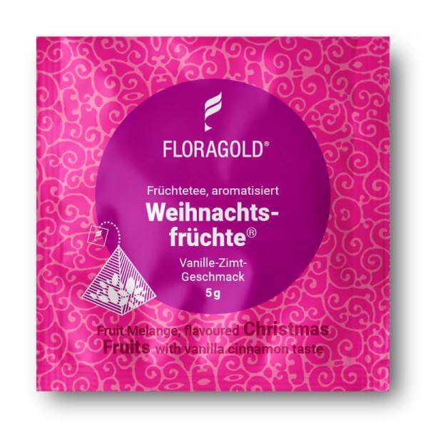 Früchtetee »Weihnachtsfrüchte®« Floragold Pyramiden-Teebeutel