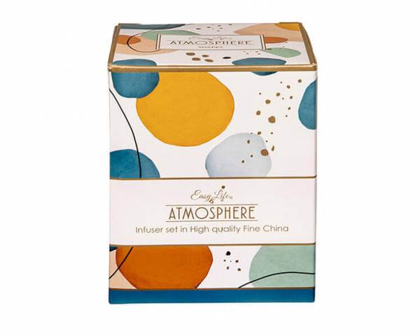 Porzellan Teebecher »Shapes« mit Deckel und Edelstahlsieb