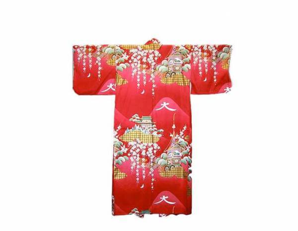 Japanischer Kimono »Daimonji« rot