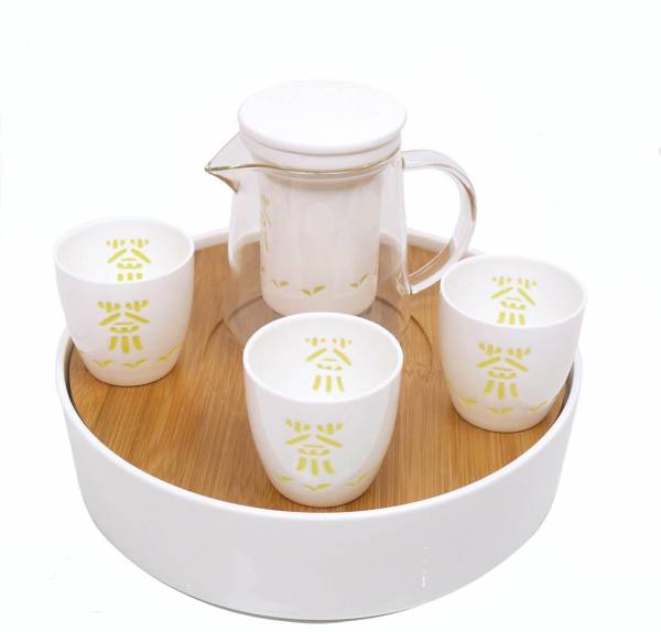 Grüntee Service »TAO« 5 teilig mit Bambus-Teetablett