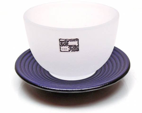 Gusseisen Untertasse »Ringdesign blau« für Teecup