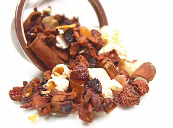 Weihnachts Früchtetee »Knusperhäuschen« in Geschenktüte