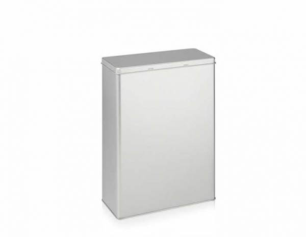 Teedose groß 1 Kg silber matt