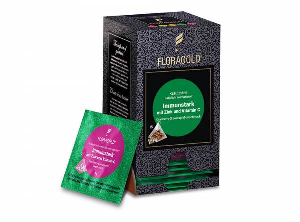 Kräutertee »Immunstark« Floragold Pyramiden-Teebeutel