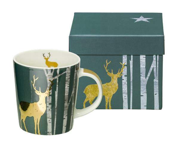 Teetasse »Green X-Mas Deer« mit Box