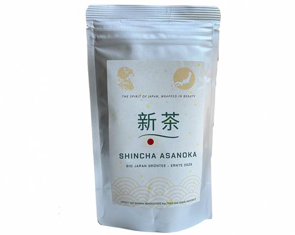 BIO Grüntee Shincha »Asanoka fine« 100g-Beutel