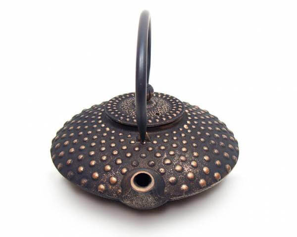 Eisen-Teekanne 0.8l, »Chiyo« schwarz-gold